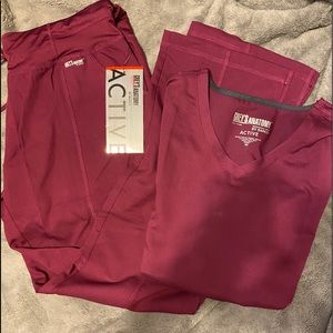 Burgundy Scrubs